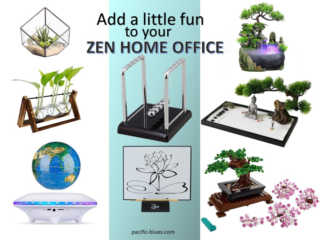 Zen Office Fun Moodboard via Pacific-Blues com